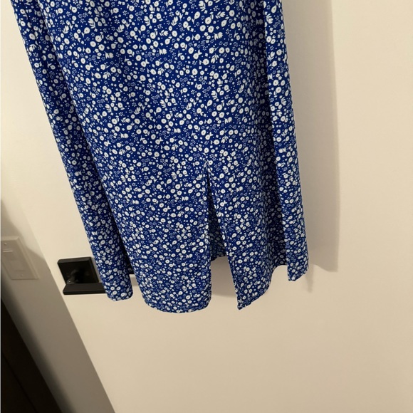 SHEIN dress small size 4 summer allover printed high split dress - Picture 4 of 5